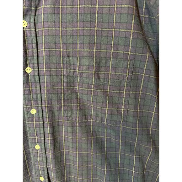 Britches Great Outdoors Men's Flannel Button Down Shirt Size XXL Pocket Plaid - Picture 5 of 10